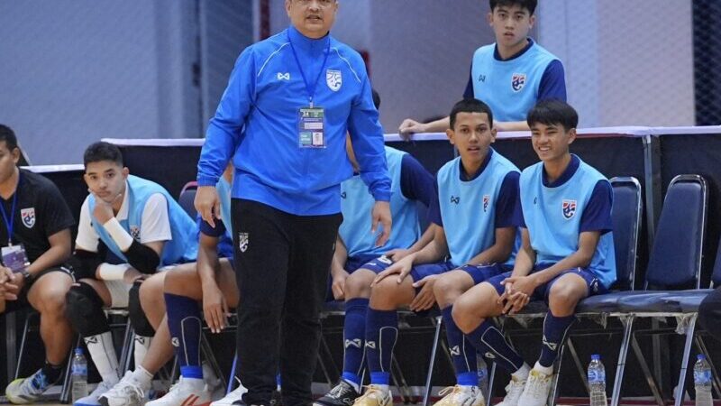 “ภัฎ ศรีวิจิตร” ให้สัมภาษณ์หลังเกมนัดที่สองของศึกฟุตซอลชิงแชมป์อาเซียนรุ่นอายุไม่เกิน 16 ปี —————–