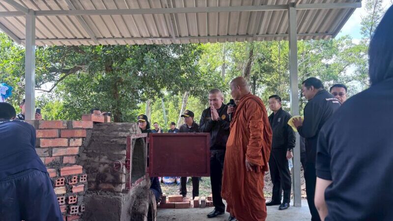 รัฐมนตรีว่าการกระทรวงยุติธรรม ลงพื้นที่จังหวัดสงขลา ติดตามการก่อสร้างและส่งมอบเตาเผาขยะไร้มลพิษ มุ่งแก้ปัญหาขยะหลังน้ำท่วม