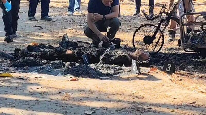 ร้อยเอ็ด – พบศพอดีตกำนันคนดังถูกเผานั่งยางดับคาซาเล้ง