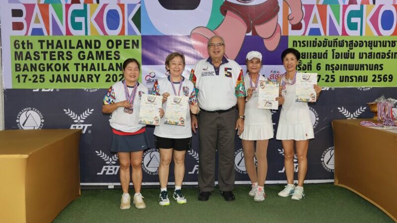 เทนนิส ไทยแลนด์ โอเพ่น มาสเตอร์เกมส์ ปลื้มมี พลเอกสนธิ ลงแข่งปีแรก
