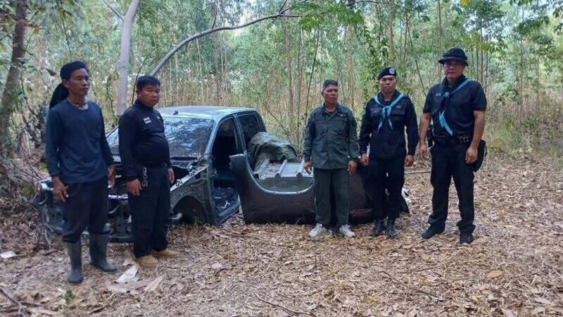 มุกดาหาร ตชด 234 ร่วมกับฝ่ายปกครองจับกุมแหล่งชำแหละรถยนต์