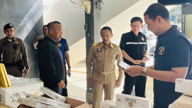 บุกจับบุหรี่เถื่อน 29,000 ซอง คาดค่าปรับทะลุ 18 ล้านบาท