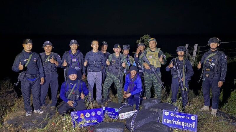 ทหารพราน 23 ตรวจยึดยาบ้า 1,000,000 เม็ด ที่ชายแดน จ.อำนาจเจริญ