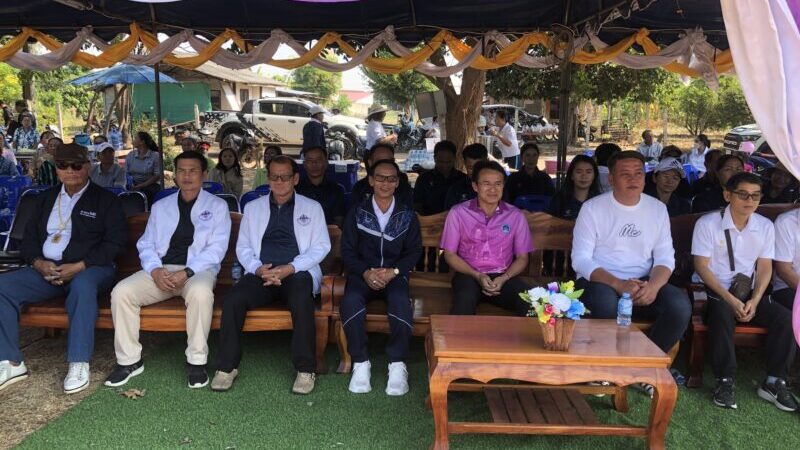 นายเศกสิทธิ์ ไวยนิยมพงศ์ นายกองค์การบริหารส่วนจังหวัดร้อยเอ็ด มาเป็นประธานเปิดการแข่งขันกีฬาต้านยาเสพติด ประจำปีงบประมาณ 2569