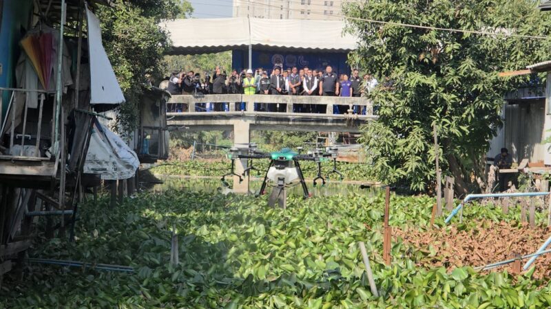 ปทุมธานี – บิ๊กแจ๊ส ตามผลสาร สวพ.62 กำจัดผักตบชวา ผลลัพธ์ทน่าพอใจแถมยัง รักษาสิ่งแวดล้อม