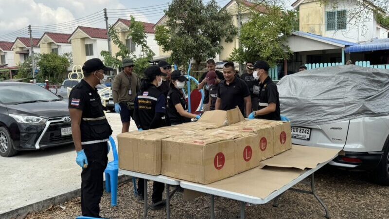 ปทุมธานี – ตำรวจ 191 จับยาบ้า 2 ล้านเม็ด คาสนามเด็กเล่นรวบ 3 เครือข่ายขนจากเชียงราย