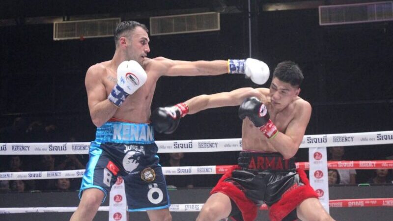 “สุดแกร่ง”อาร์มัต อามานูลี่ แชมป์จากคาซัคสถานควงกำปั้นทรงพลังน็อค เคนาน กูเซล จากตุรกี ยกที่ 6 ป้องกันแชมป์ WBA Asia รุ่นมิดเดิลเวท สบายๆ