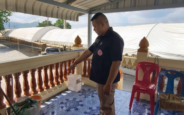 สัตหีบโจรย่องขโมยน้ำมันเมรุเผาศพ ทำเอาเดือดร้อน ต้องควักเงินซื้อใหม่