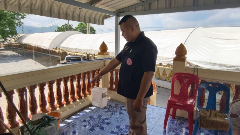 สัตหีบโจรย่องขโมยน้ำมันเมรุเผาศพ ทำเอาเดือดร้อน ต้องควักเงินซื้อใหม่