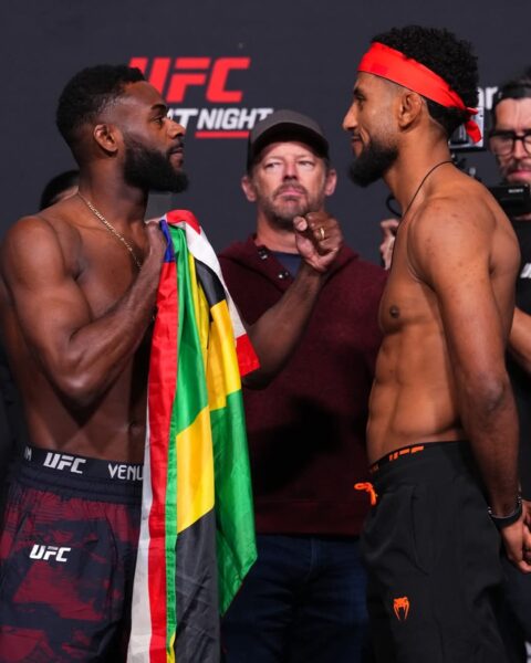 ซาลาล เบาครึ่งปอนด์ ก่อนดวล สเตอร์ลิง ผลการชั่งน้ำหนักศึก UFC FIGHT NIGHT อาทิตย์นี้