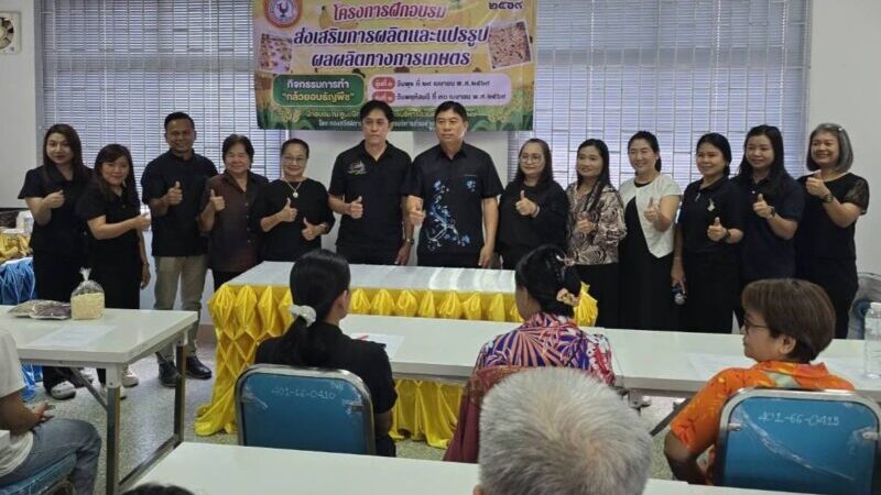 องค์การบริหารส่วนตำบลหนองหงษ์ จัดโครงการฝึกอบรมส่งเสริมการผลิตและแปรรูปผลผลิตทางการเกษตร ประจำปีงบประมาณ พ.ศ.2569