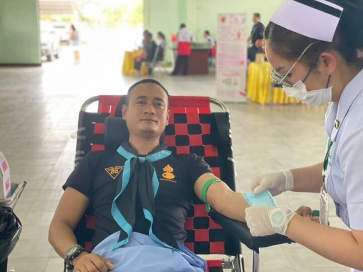 ร้อย.ฉก.ทหารพรานที่ 2107 ร่วมบริจาคโลหิตสนับสนุนธนาคารเลือด สภากาชาดไทย