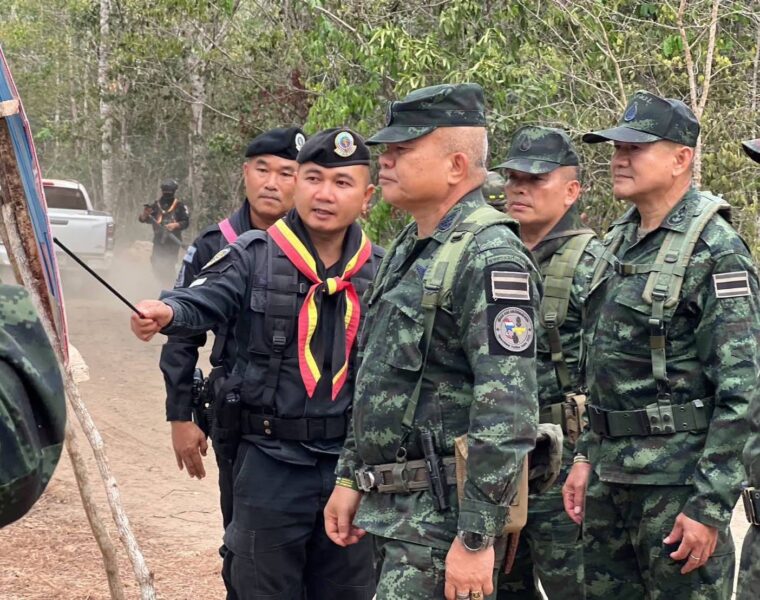 แม่ทัพภาคที่ 2 ลงพื้นที่ตรวจเยี่ยมกำลังพลชายแดนไทย–กัมพูชา เสริมขวัญแนวหน้า
