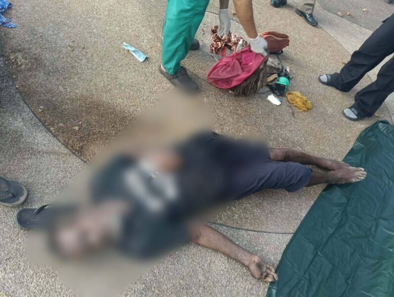 พบศพชายปริศนาดับกลางลานหัวพญานาค สงขลา คาดฮีทสโตรกร่วมดื่มสุรา