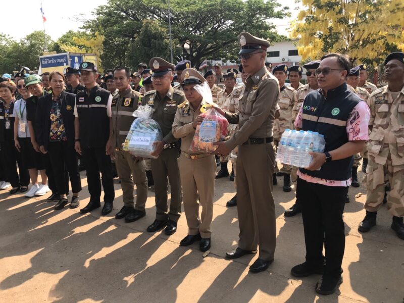 ร้อยเอ็ด – นายสมหวัง วงศ์คำ นายอำเภอโพธิ์ชัย ประธานเปิด จุดตรวจ จุดสะกัด ในช่วงเทศกาลสวันสงกรานต์ ปี 2569