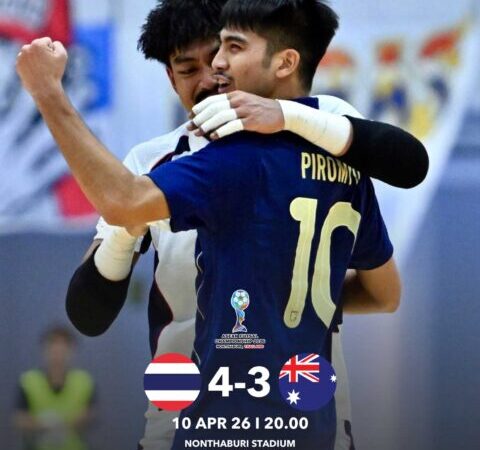 ฟุตซอลไทย เฉือน ออสเตรเลีย 4-3 ลิ่วชิงแชมป์อาเซียน ดวล อินโดนีเซีย