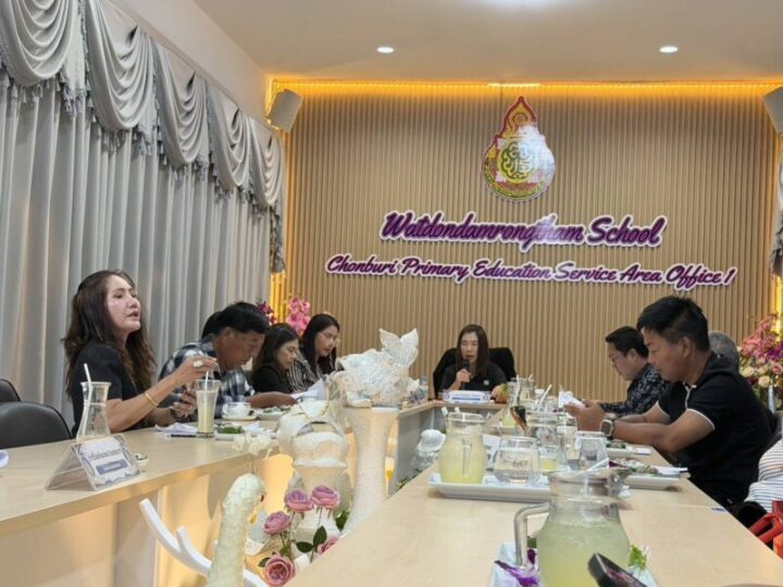 โรงเรียนวัดดอนดำรงธรรมจัดประชุมคณะกรรมการสถานศึกษาชั้นพื้นฐาน โรงเรียนวัดตอนดำรงธรรมในการเตรียมจัดงานวันสถาปนาโรงเรียน