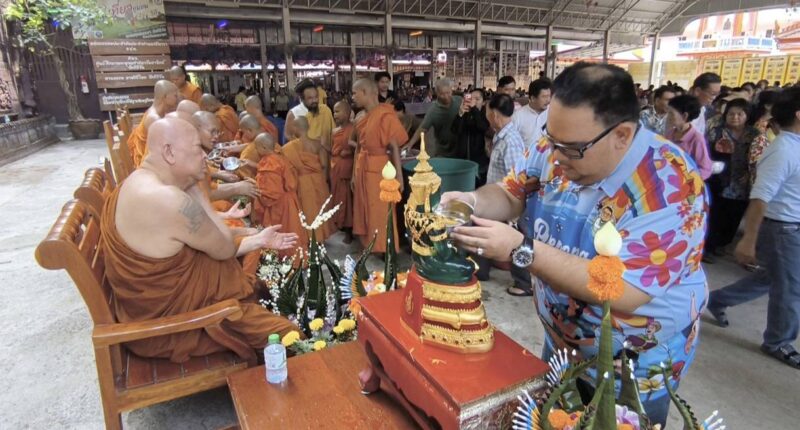 นครนายก – วัดคีรีวันจัดงานสืบสานประเพณีสงกรานต์ไทยเวียงสรงน้ำพระ-สามเณร 
