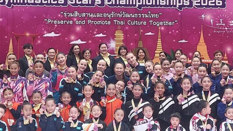 “กีตาร์” กนกพิชญ์ ซิวทองรุ่นใหญ่   “คาซัคสถาน”แชมป์ 14 ปีแอโรบิก
