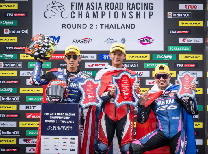 ธงไทยกระหึ่มเอเชีย! 5 นักบิดผงาดกวาดโพเดียม ซิว 2 แชมป์ ศึก Asia Road Racing สนาม 2