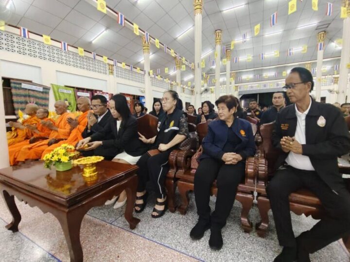 อาลัย “ครูสำอาง หรั่งวัด” คนทำงานเพื่อสังคม คณะ สว.-สำนักงานวุฒิสภา ร่วมเป็นเจ้าภาพสวดพระอภิธรรมแน่นศาลาวัด