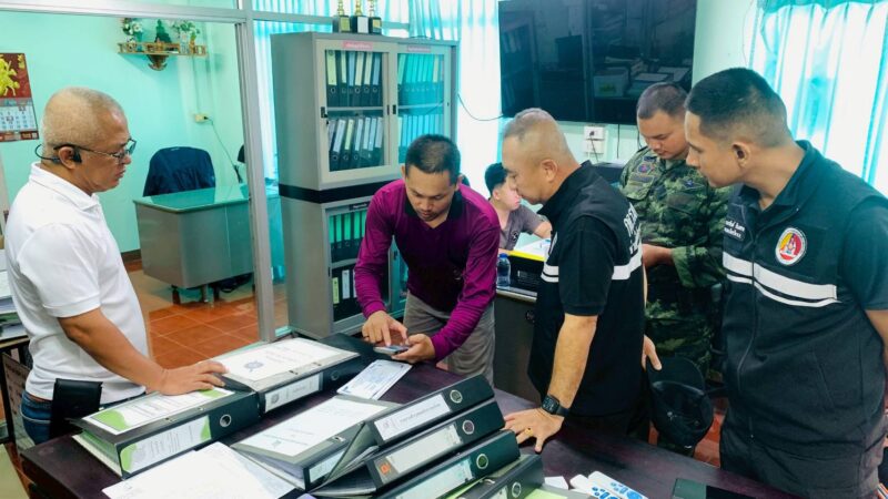 กองอำนวยการรักษาความมั่นคงภายในจังหวัดตาก บูรณาการหน่วยงานที่เกี่ยวข้อง จับกุมแรงงานต่างด้าวหลบหนีเข้าเมืองโดยผิดกฎหมาย