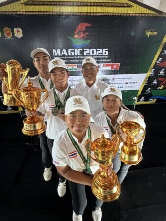 ทีมกอล์ฟไทยฟอร์มแรง! กวาด 4 แชมป์ศึกสมัครเล่นนานาชาติที่อินโดนีเซีย