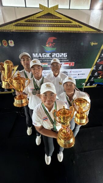 ทีมกอล์ฟไทยฟอร์มแรง! กวาด 4 แชมป์ศึกสมัครเล่นนานาชาติที่อินโดนีเซีย