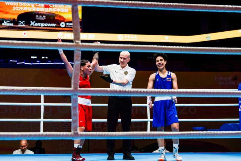 ณัฐนิชา ประเดิมสวย-จุฑามาศ ร่วง ศึกมวย World Boxing Cup ที่กุ้ยหยาง