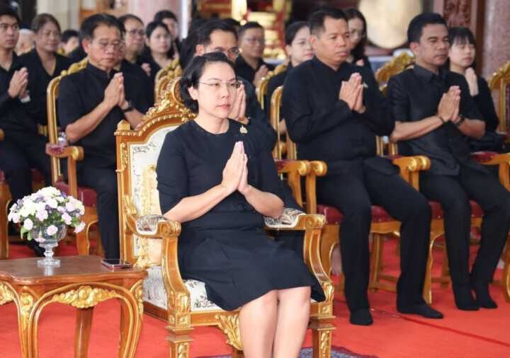 จังหวัดกาญจนบุรี จัดพิธีบำเพ็ญกุศลสวดพระอภิธรรม เพื่ออุทิศถวายพระกุศลแด่สมเด็จพระเจ้าลูกเธอ เจ้าฟ้าพัชรกิติยาภา นเรนทิราเทพยวดีกรมหลวงราชสาริณีสิริพัชร มหาวัชรราชธิดา