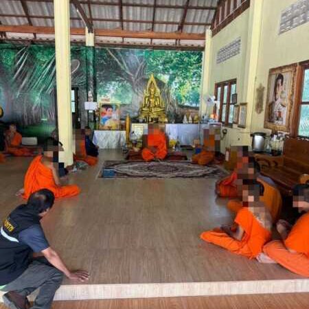 ช็อกวงการสงฆ์! บุกวัดบางเจริญ จับสึกยกวัด 4 รูป เจ้าอาวาสเสพยาบ้า-พระขายกัญชา ซุกต่างด้าวเถื่อนคากุฏิ