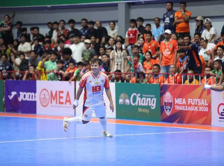 นำโด่งฝูง! ห้องเย็นฯ บุกรัว สุราษฎร์ฯ 5-2 , หนุ่มนครราชสีมา เจทีทรัคฯ คืนฟอร์ม , มรภ.เพชร เจ๊าสรุปผล MEA ฟุตซอลไทยลีก 2026