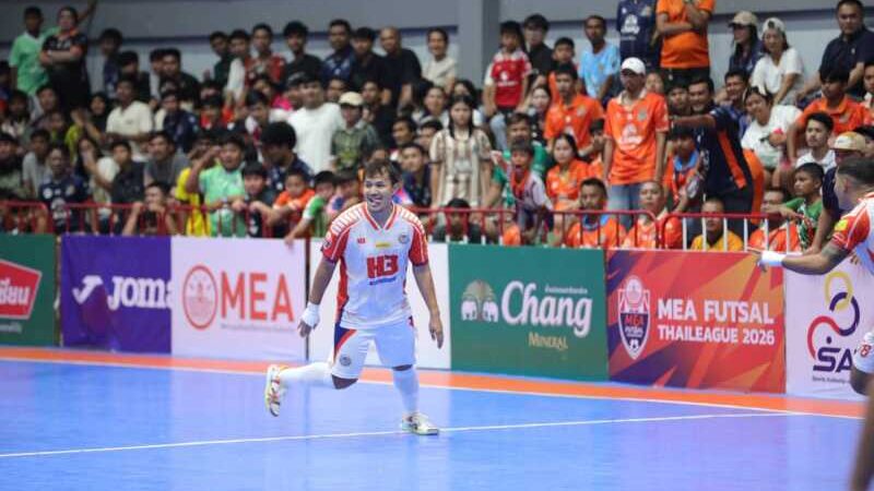 นำโด่งฝูง! ห้องเย็นฯ บุกรัว สุราษฎร์ฯ 5-2 , หนุ่มนครราชสีมา เจทีทรัคฯ คืนฟอร์ม , มรภ.เพชร เจ๊าสรุปผล MEA ฟุตซอลไทยลีก 2026