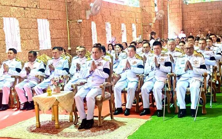 ประจวบคีรีขันธ์_ อำเภอทับสะแก จัดพิธีบำเพ็ญกุศลปัณรสมวาร 15 วัน เพื่ออุทิศถวายเป็นพระกุศลแด่สมเด็จพระเจ้าลูกเธอ เจ้าฟ้าพัชรกิติยาภา นเรนทิราเทพยวดี กรมหลวงราชสาริณีสิริพัชร มหาวัชรราชธิดา