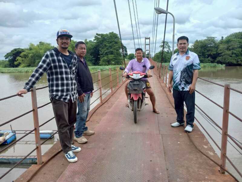 พิษณุโลกอบจ.พิษณุโลก เร่งตรวจสอบสะพานสลิงข้ามแม่น้ำน่านบ้านวังมะด่าน ต.วงฆ้อง อ.พรหมพิราม เพื่อแก้ปัญหาความเดือดร้อนและสร้างความมั่นใจให้ประชาชน