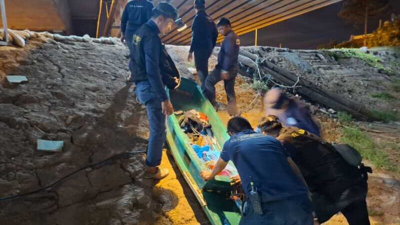 อ่างทอง – ตรวจเข้มประมงอ่างทองกวาดล้างประมงผิดกฎหมายช่วงฤดูน้ำแดงยึดข่ายและอุปกรณ์ช็อตปลาผู้ต้องหาหนีลอยนวล