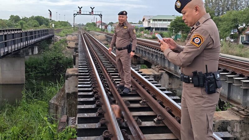 ปทุมธานี – คนถูกรถไฟขยี้ร่างแหลกเหลือแค่ขาขวาทิ้งบนรางกู้ภัยเร่งปูพรมงมหาชิ้นส่วนที่เหลือ