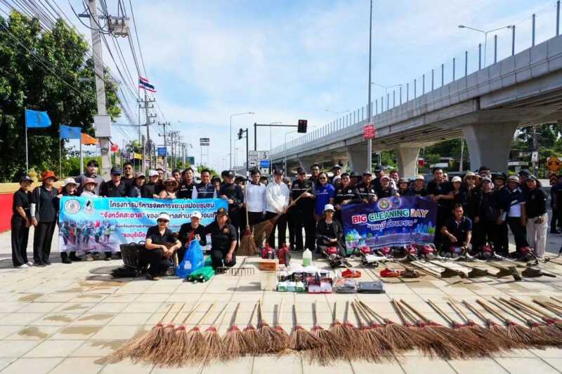 ชลบุรี – ลุย “Big Cleaning Day” ครั้งที่ 15 ยกทัพทำความสะอาดถนนสุขุมวิท จัดระเบียบเมืองนาจอมเทียน