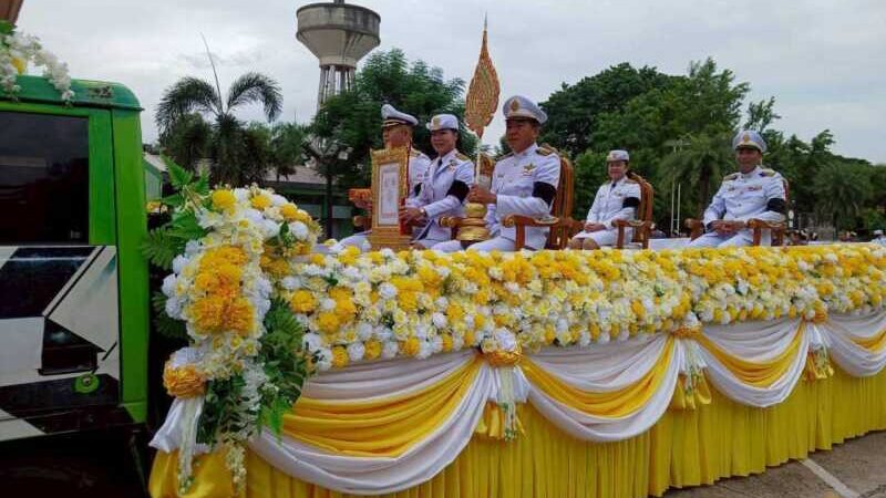 ผู้ว่าฯ ชลบุรี ร่วมพิธีฉลองสมณศักดิ์-พัดยศ ‘พระครูปลัดสัมพิพัฒนมงคลวราจารย์’ เจ้าคณะอำเภอพานทอง