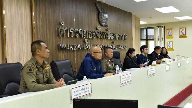 ตำรวจมุกดาหารแถลงความคืบหน้าคดี เด็กชายวัย 11 ปี ขับรถกระบะชนขบวนพระธุดงค์