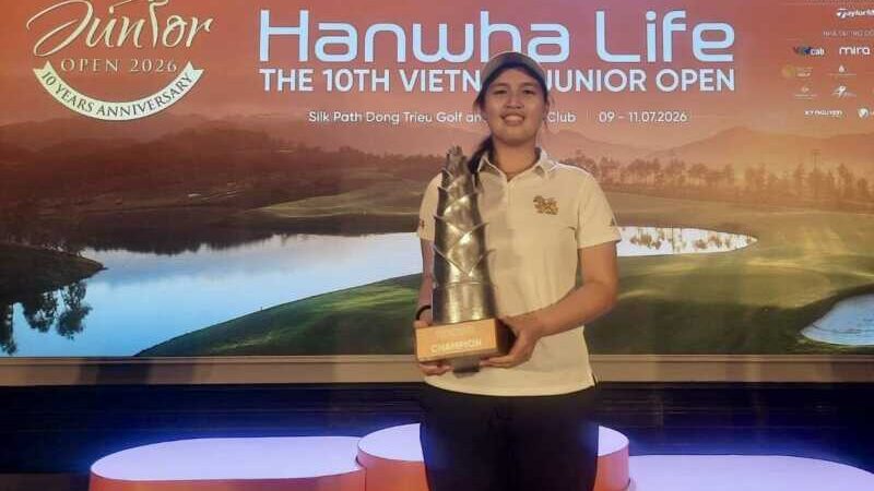 ไทยผงาดแชมป์ทีม! “แอลม่อน-วิชญาดา” ซิว Best Overall ศึกกอล์ฟเยาวชนเวียดนาม