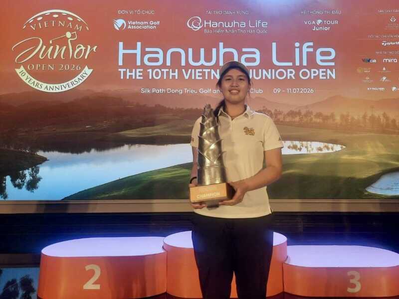 ไทยผงาดแชมป์ทีม! “แอลม่อน-วิชญาดา” ซิว Best Overall ศึกกอล์ฟเยาวชนเวียดนาม