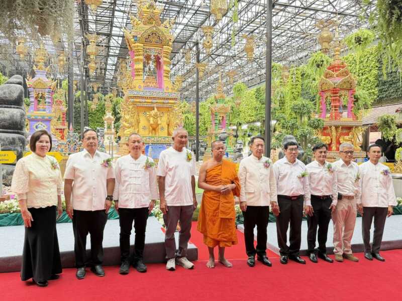 สวนนงนุชพัทยา จัดพิธีหล่อเทียนพรรษา “9 วัด 9 ต้น 9 พลังแห่งความดี” สืบสานมรดกพุทธประเพณีไทย