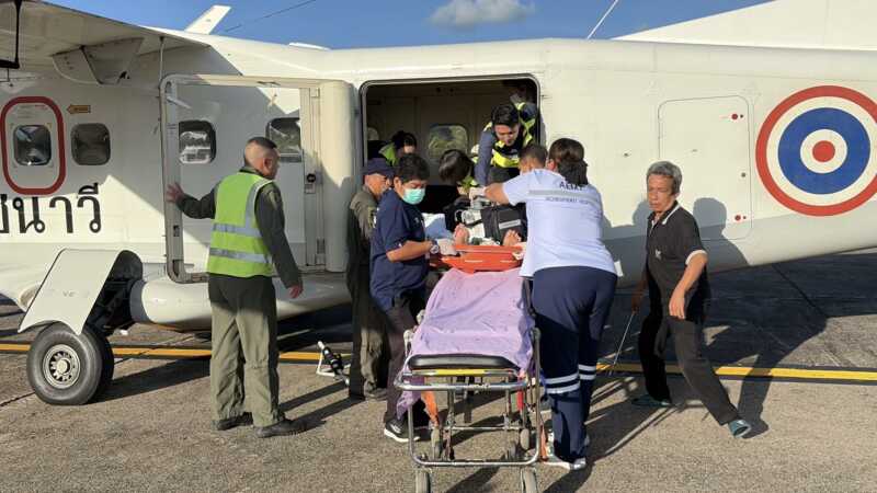โรงพยาบาลหาดใหญ่ส่งทีม Sky Doctor ลำเลียงผู้ป่วยพิษจากก๊าซคาร์บอนมอนอกไซด์ทางอากาศ ส่งต่อรักษาเฉพาะทางที่โรงพยาบาลวชิระภูเก็ต