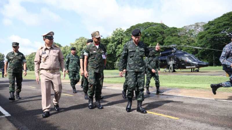 จ.จันทบุรี ผู้บัญชาการทหารสูงสุด ลงพื้นที่ประชุมศูนย์บูรณาการด้านความมั่นคงชายแดนร่วมกับศูนย์สั่งการชายแดนไทยกับประเทศเพื่อนบ้านฯ พร้อมมอบทุนการศึกษาหนุนเยาวชนรักถิ่น