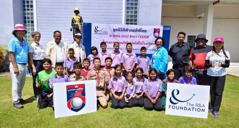 มูลนิธิกีฬากอล์ฟไทย นำร่องให้เด็กรู้จักกีฬากอล์ฟ ที่ ร.ร. เทศบาล 2 วัดเสนานฤมิตร จ.สระบุรี