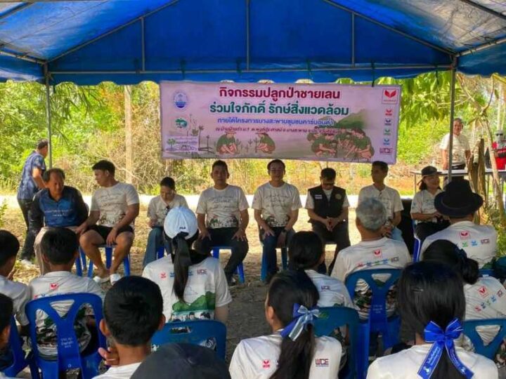 รวมพลังฟื้นผืนป่า! เครือข่ายชาวประมงบางสะพาน ผนึกกลุ่มเหล็กสหวิริยา ปลูกป่าชายเลน สร้าง “ชุมชนคาร์บอนต่ำ” ปกป้องทะเลสู่อนาคต