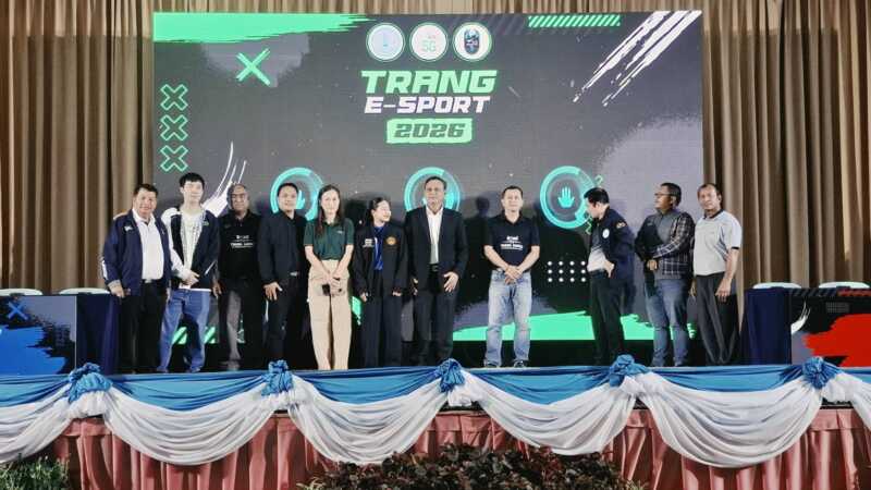 สำนักงานการกีฬาแห่งประเทศไทยจังหวัดตรัง ผนึกเทศบาลนครตรัง เปิดโครงการการแข่งขันกีฬา E-Sport ส่งเสริมศักยภาพเยาวชนและประชาชน สู่เวทีการแข่งขันระดับประเทศ