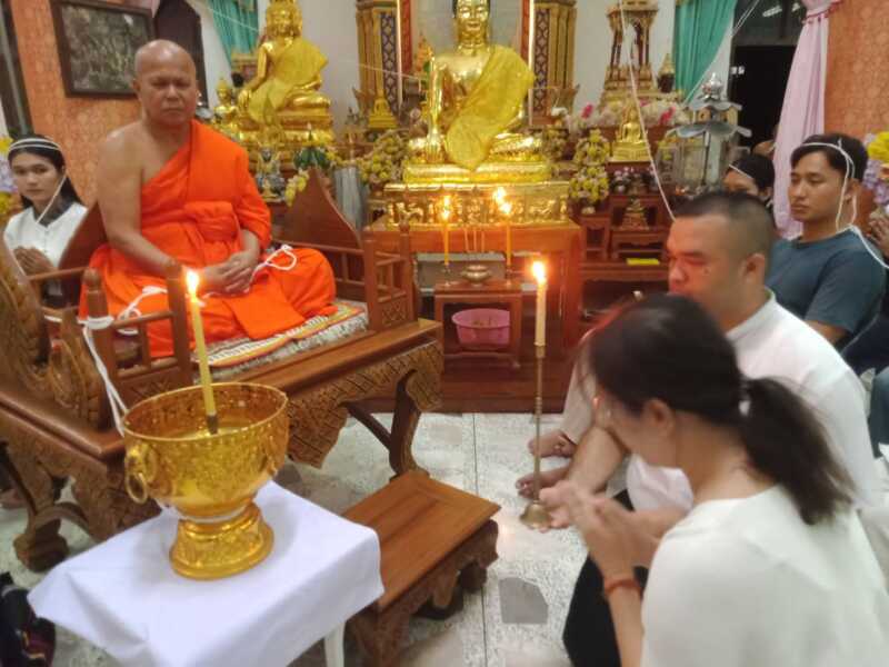 พิษณุโลก บรรยากาศ ตักบาตรเป็งปุ๊ด พระอุปคุต วัดบึงกระดาน แห่งเดียวในพิษณุโลก