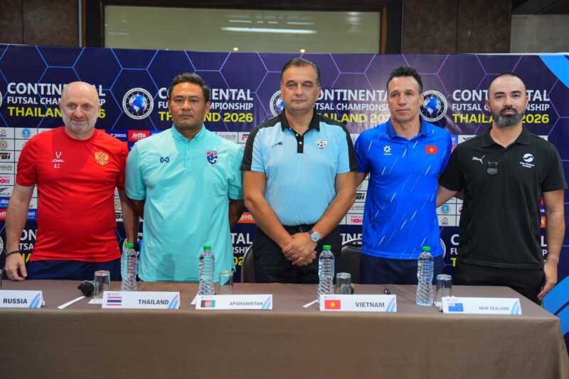 ฟุตซอลไทย พร้อมเปิดศึก Continental Futsal Championship 2026 หมี ยกทัวร์นาเมนต์ระดับโลก ได้ปะทะ 4 ชาติที่ผ่านเวิล์ดคัพหมาดๆ